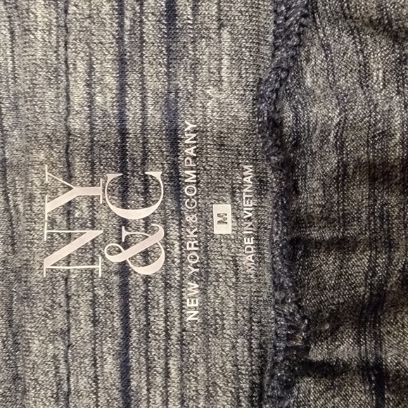 NY&C Blue & White Ruched Open Front Wrap Effect Skirt Size M NWT - Picture 9 of 11